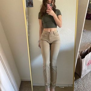Hollister khaki pants size 00